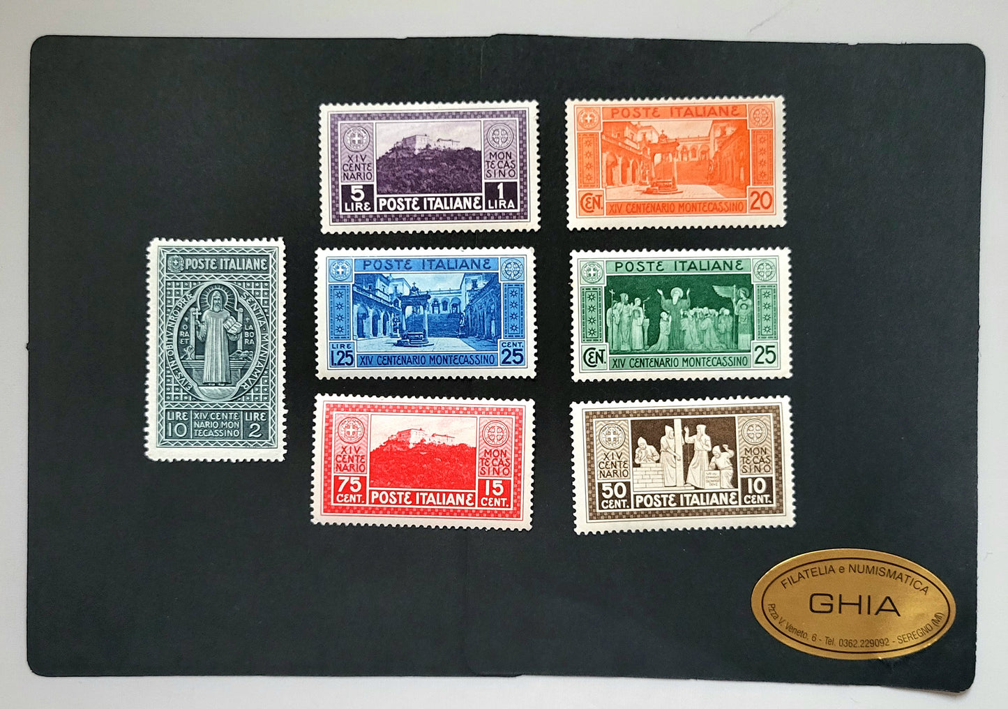 REGNO D'ITALIA -1929 - 14° Centenario dell'Abazia di Montecassino.
