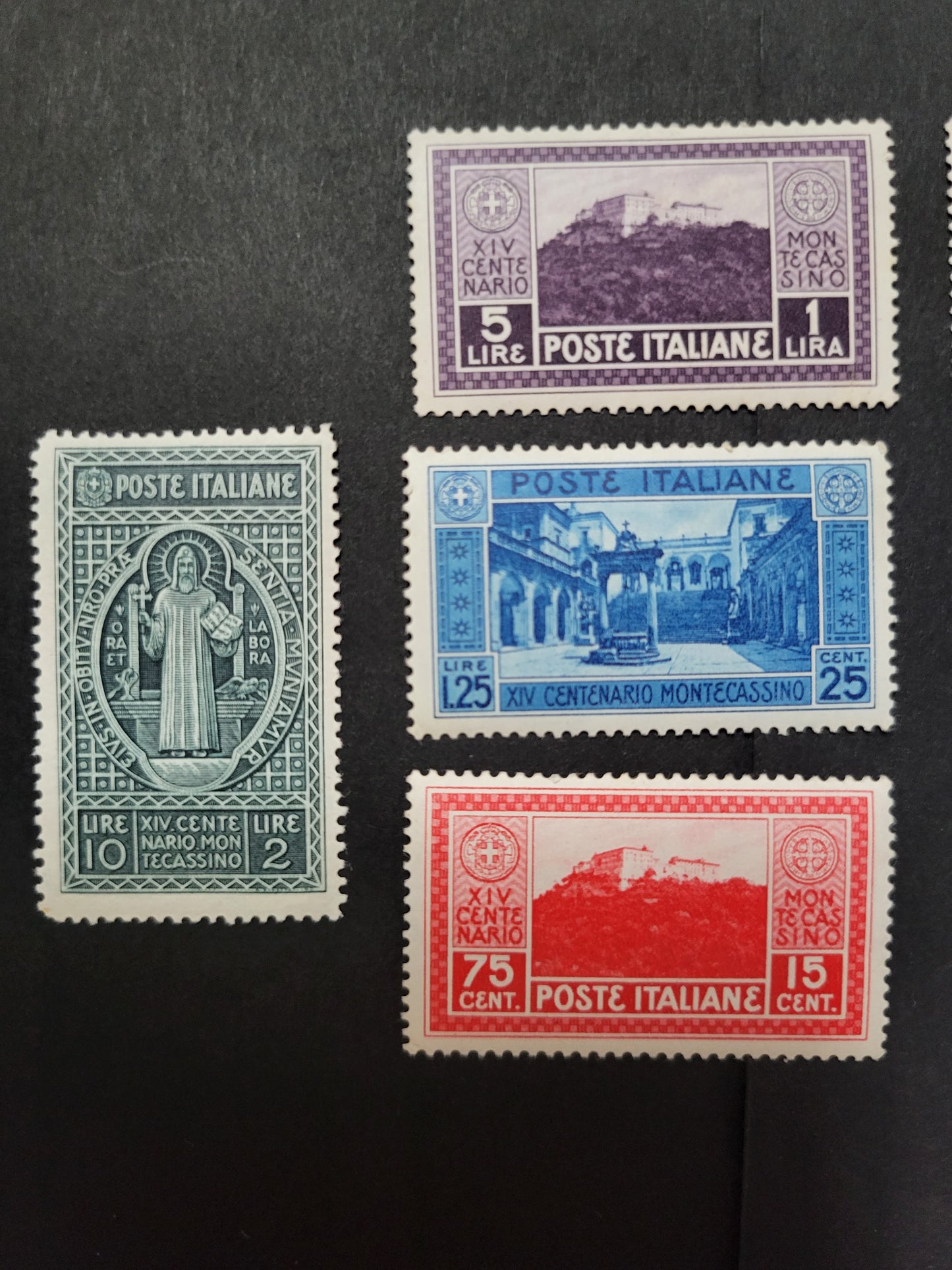 REGNO D'ITALIA -1929 - 14° Centenario dell'Abazia di Montecassino.