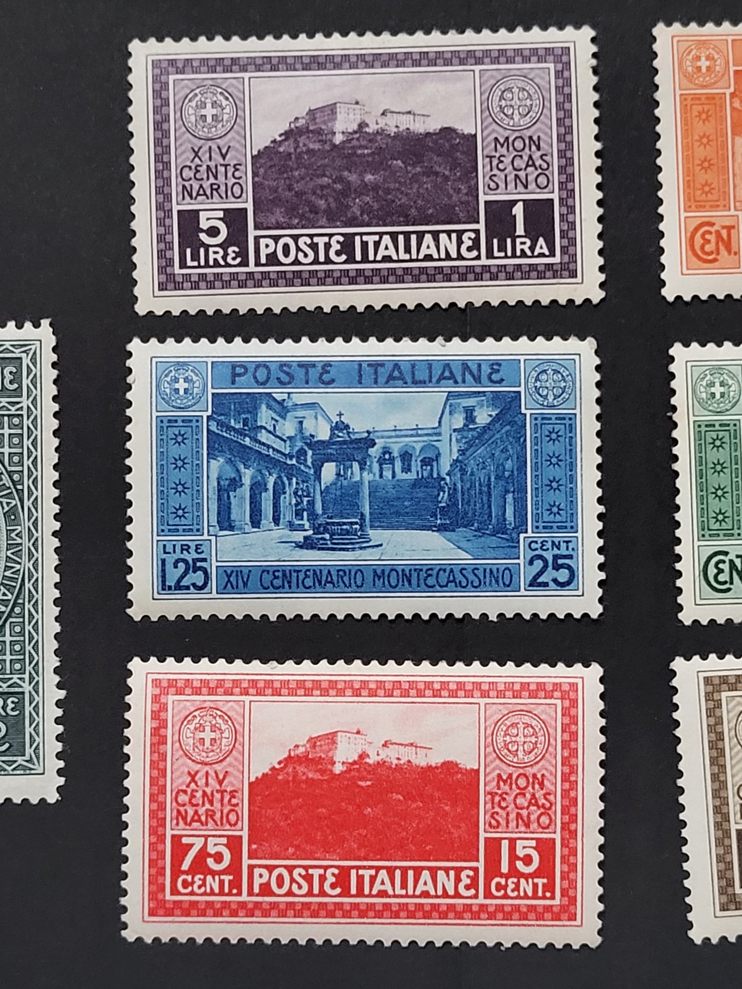 REGNO D'ITALIA -1929 - 14° Centenario dell'Abazia di Montecassino.
