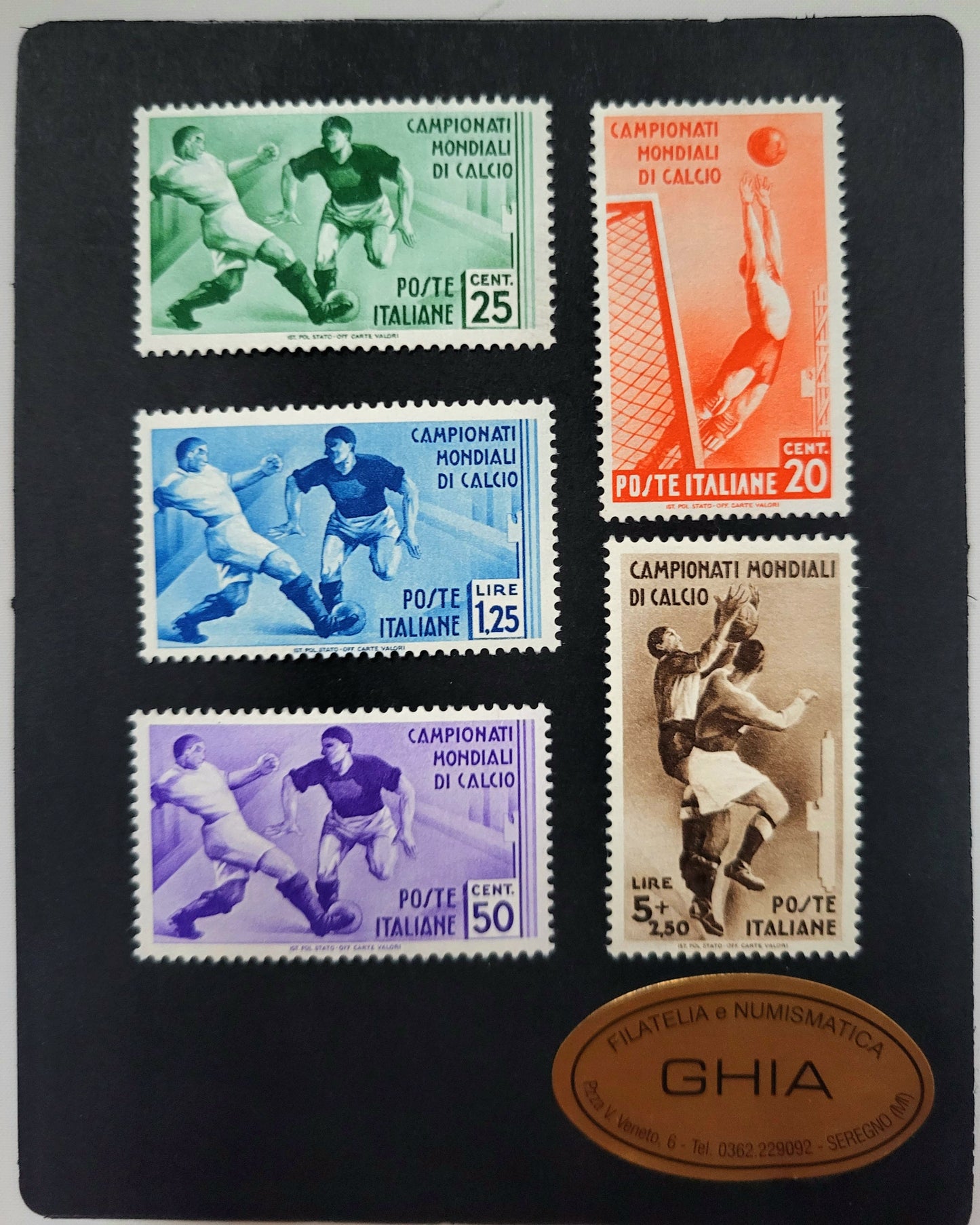 REGNO D'ITALIA - 1934 - Serie completa: Il Campionato Mondiale di Calcio.