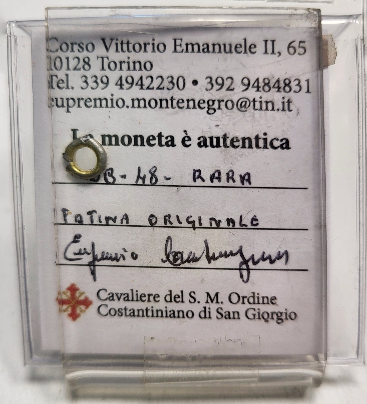 Regno D'Italia - Savoia - Vittorio Emanuele II°- 2 Lire Argento 1863 - Patina Originale - perizia Dr. Montenegro Eupremio