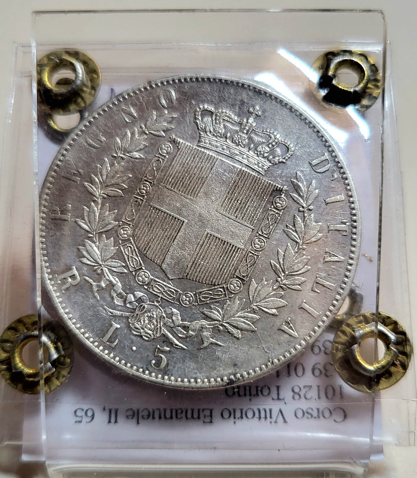 REGNO D'ITALIA - Vittorio Emanuele II° - % lire Argento