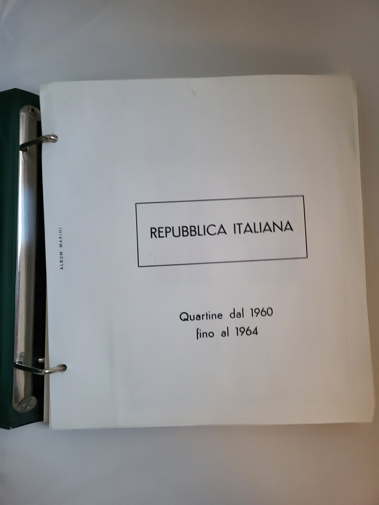REPUBBLICA ITALIANA dal 1960 al 1970 in quartine