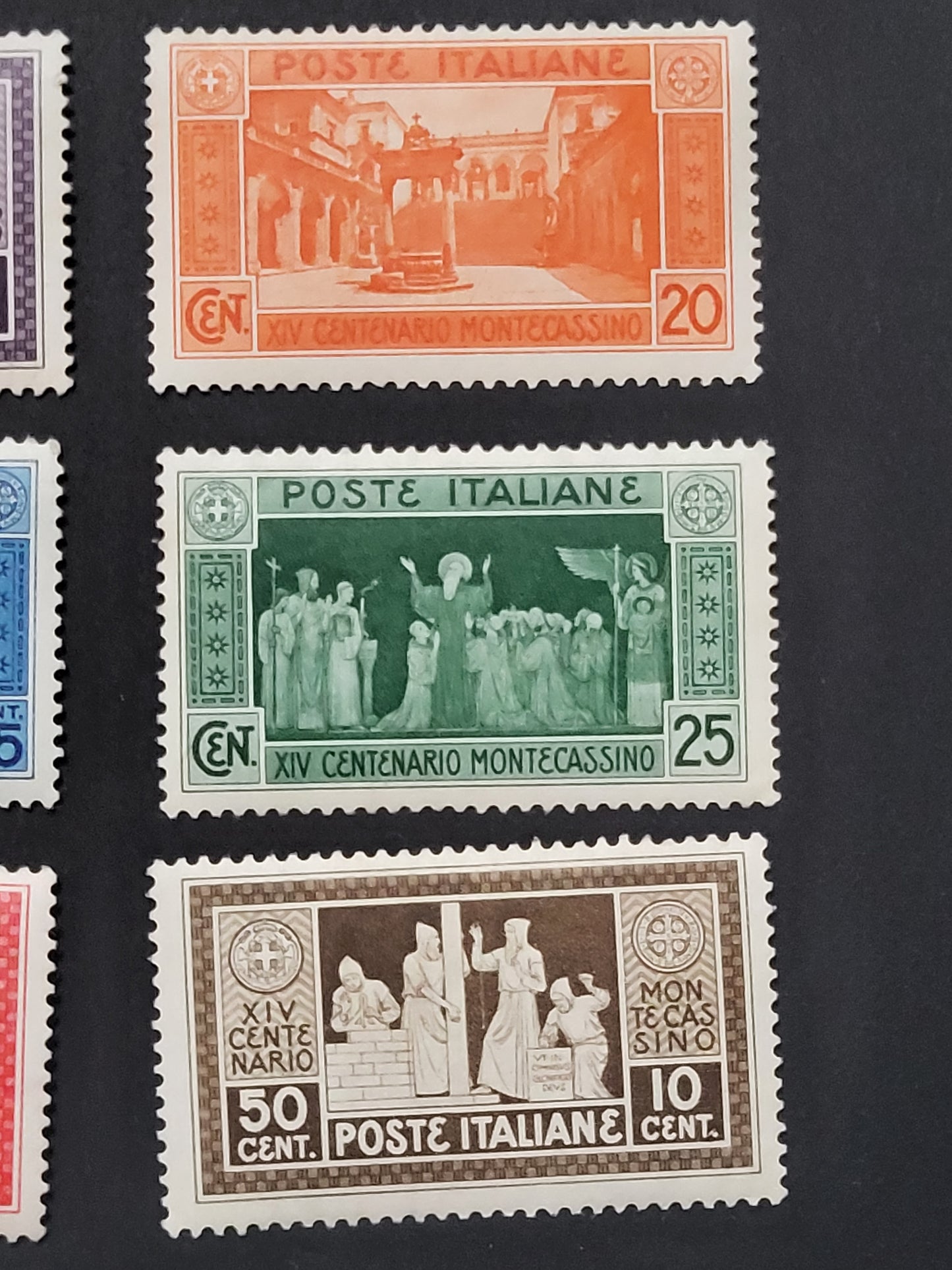 REGNO D'ITALIA -1929 - 14° Centenario dell'Abazia di Montecassino.