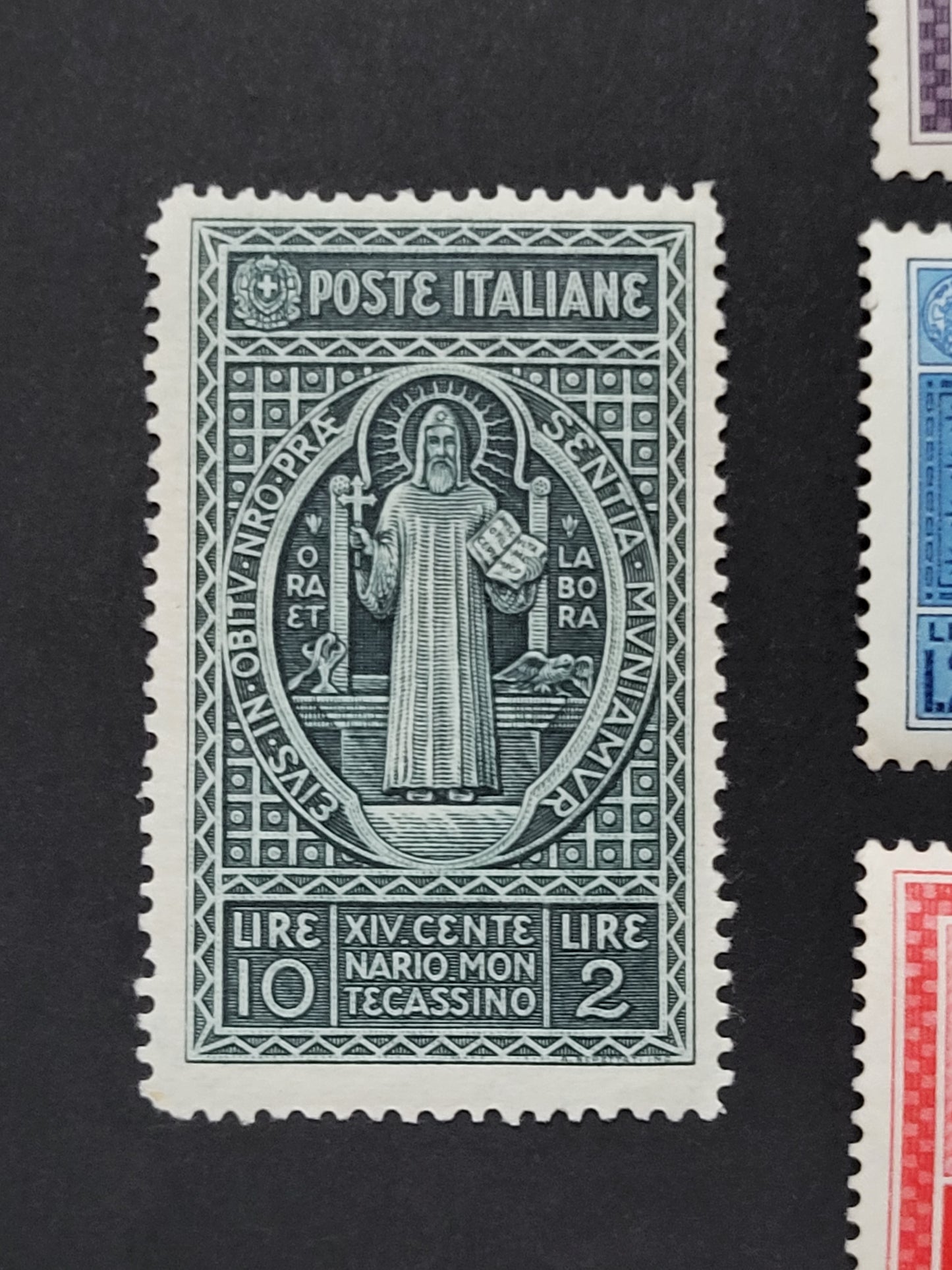 REGNO D'ITALIA -1929 - 14° Centenario dell'Abazia di Montecassino.