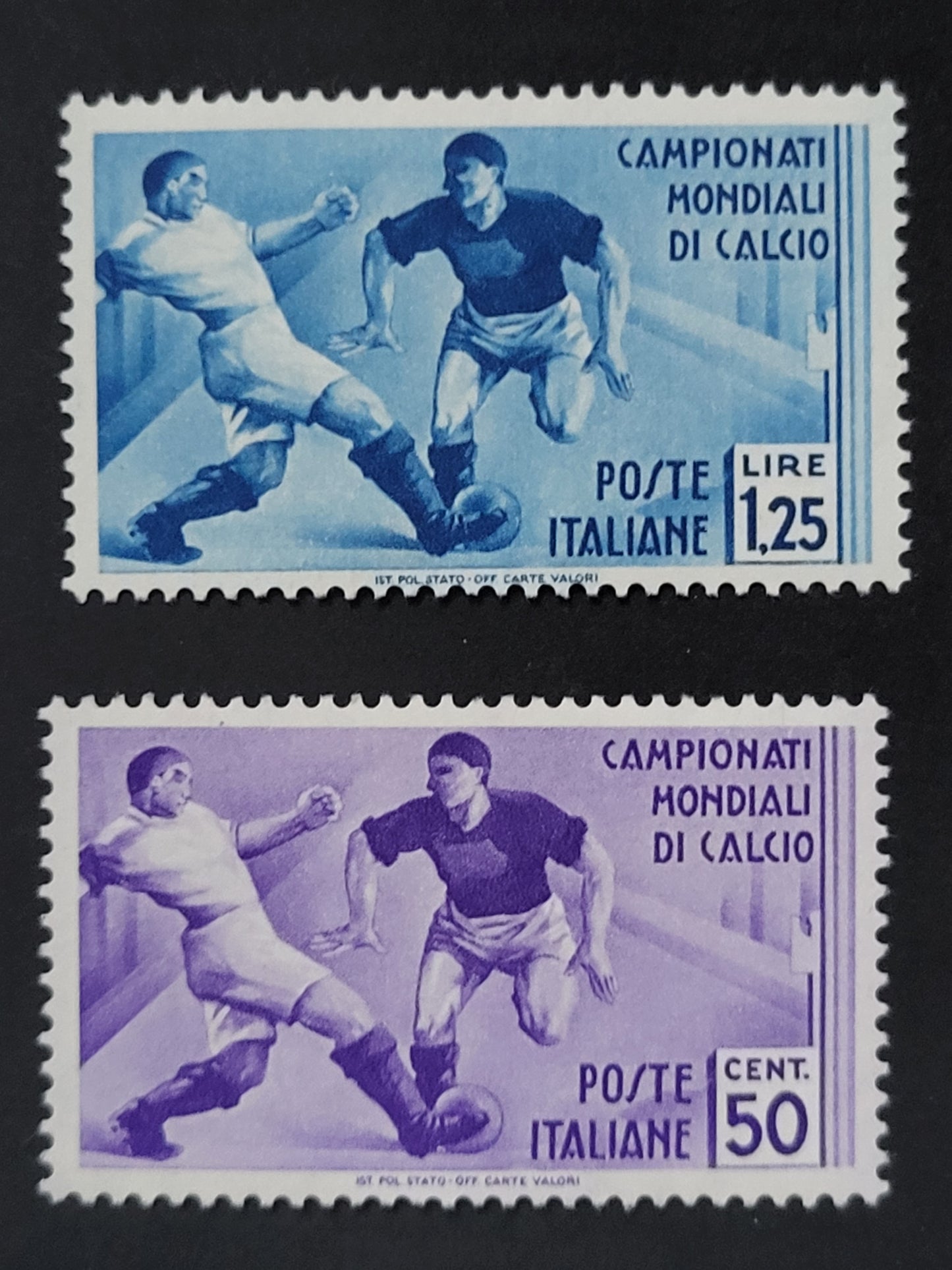REGNO D'ITALIA - 1934 - Serie completa: Il Campionato Mondiale di Calcio.