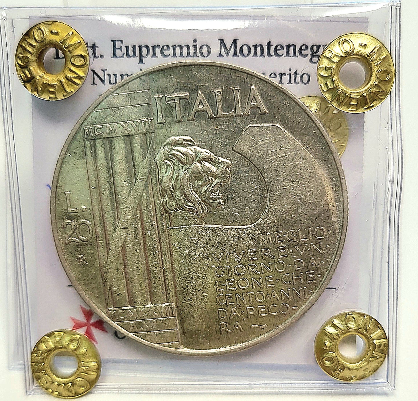 Regno d'Italia - anno 1928 - 20 lire argento