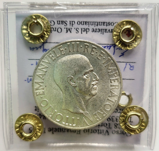 Regno D'Italia anno 1936 lire 10 Argento