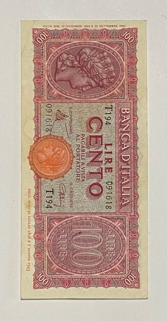 100 LIRE ITALIA TURRITA