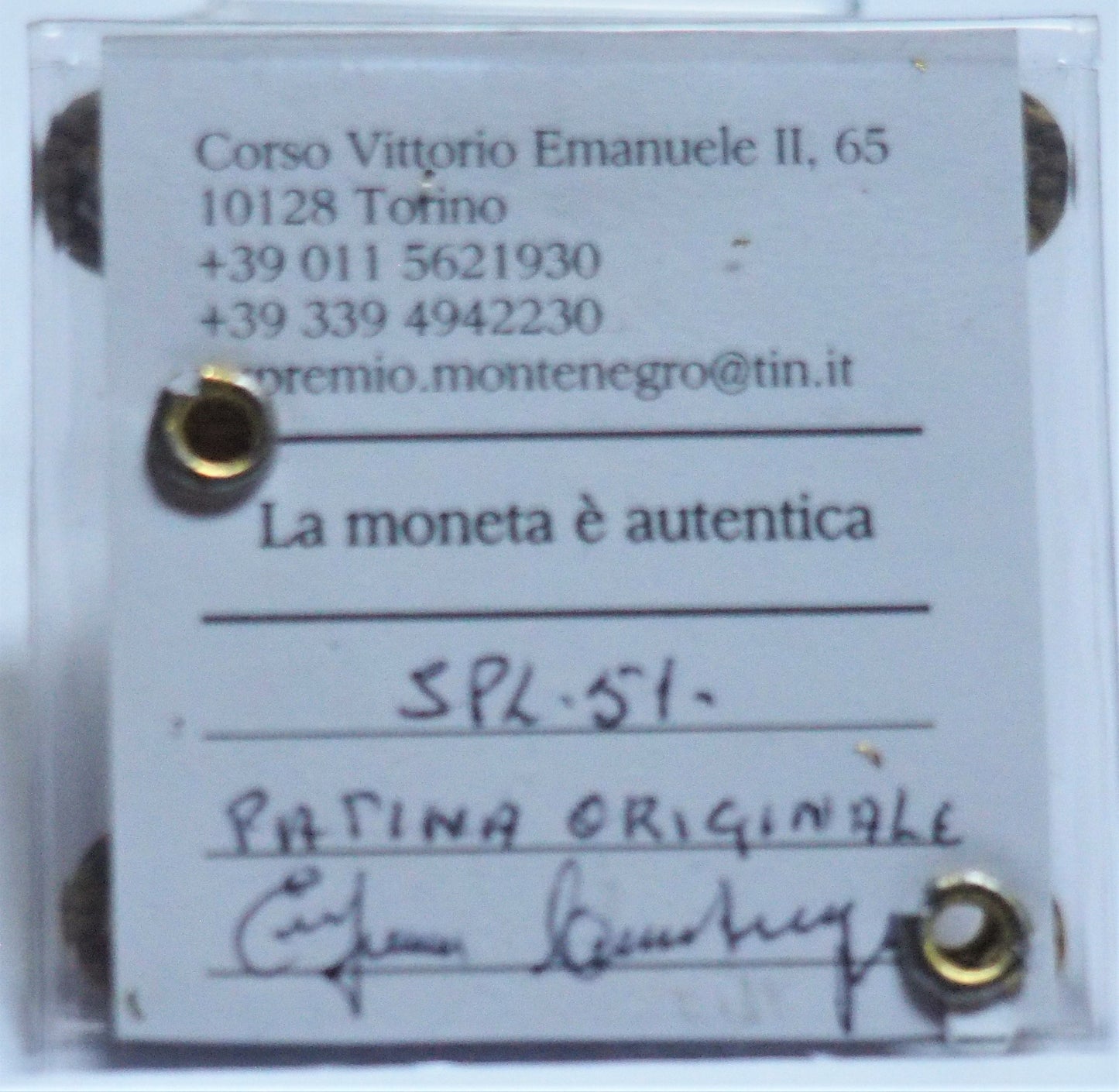 REGNO D'ITALIA - Vittorio Emanuele II° - % lire Argento
